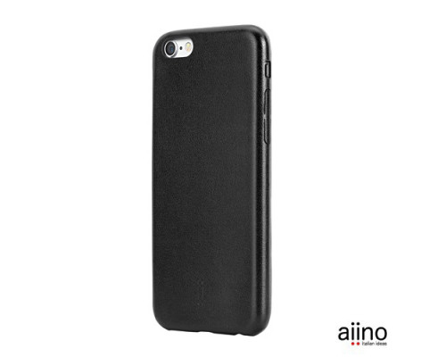 Aiino Elegance Case - iPhone 6 Plus / 6S Plus bőrtok - fekete