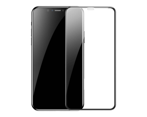 Baseus Glass 0.3mm 2-PACK - iPhone 11 Pro / iPhone XS / X teljes felületű kijelzővédő üveg / 2db + felhelyező keret