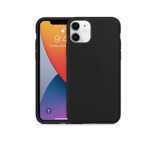 Crong Color Silicone - iPhone 11 tok - fekete