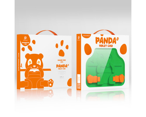 DuxDucis Panda Safe Kids - iPad Mini 6 (2021) ütéssálló tok gyerekeknek - zöld