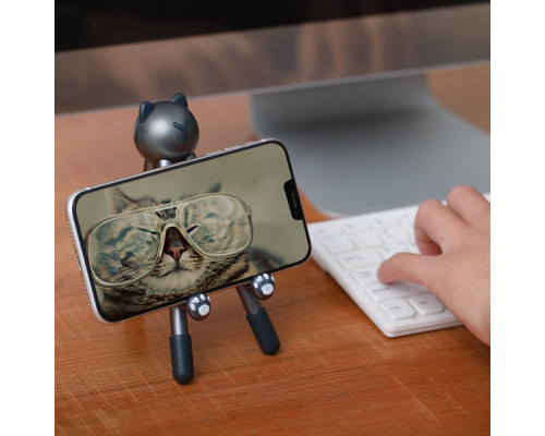 Stoyobe Stand - asztali telefon és tablet tartó állvány - szürke