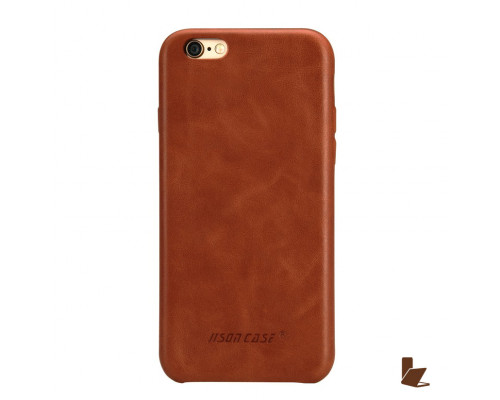 Jisoncase Slim Leather - iPhone 6  Plus/ 6S Plus bőrtok - barna