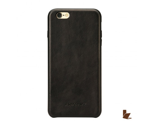 Jisoncase Slim Leather - iPhone 6 Plus / 6S Plus bőrtok - fekete