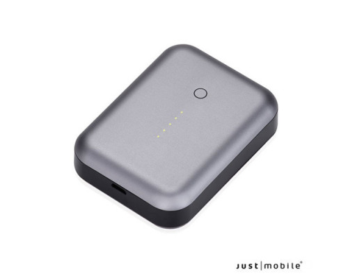 Just Mobile Gum++ (6000 mAh) - iPad / iPhone hordozható külső akkumulátor - szürke
