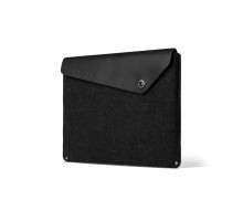 Mujjo Folio Sleeve - 13" Macbook belecsúsztatós bőr tok - fekete