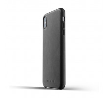 Mujjo Leather Slim - iPhone XS Max valódi bőr tok - fekete