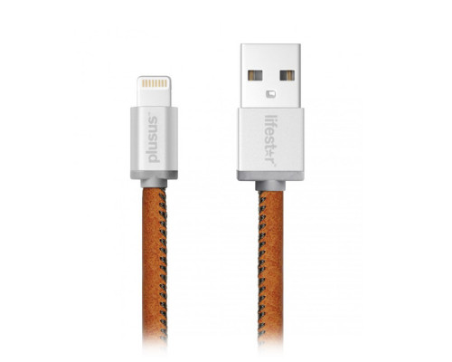PlusUs LifeStar Cable - Vintage Tan - Lightning USB kábel 1m - barna