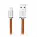 PlusUs LifeStar Cable - Vintage Tan - Lightning USB kábel 1m - barna