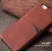 Qialino Leather Wallet - iPhone 6 Plus / 6S Plus bőrtok - barna