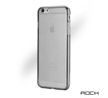 Rock Ultra Thin 0.6mm - iPhone 6 Plus / 6S Plus szilikon tok - szürke / átlátszó