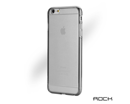 Rock Ultra Thin 0.6mm - iPhone 6 Plus / 6S Plus szilikon tok - szürke / átlátszó