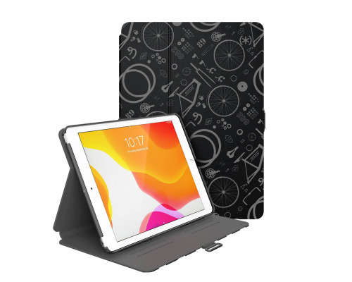 Speck Balance Folio - iPad Air 3 (2019) / iPad Pro 10.5" tok - fekete / szürke mintás (SÉRÜLT, utolsó darab)
