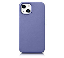 iCarer Leather Slim - iPhone 14 Plus MagSafe bőr tok - lila