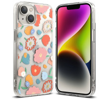 Ringke Fusion Design - iPhone 14 Plus ütésálló tok - virágos