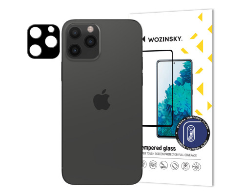 Wozinsky Camera Glass - iPhone 12 Pro kamera lencse védő üveg - fekete