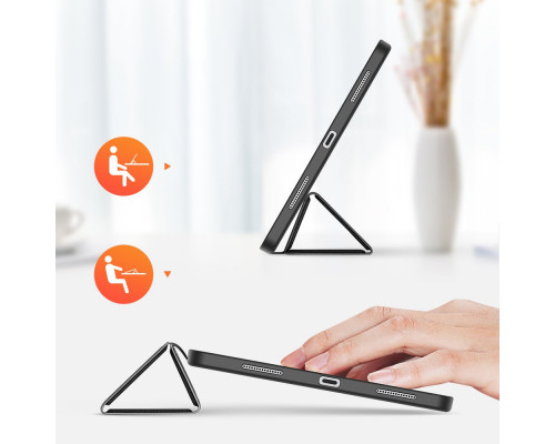 DuxDucis Domo - iPad Pro 12.9 (2022/2021) tok Apple Pencil tartóval - fekete