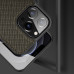 DuxDucis Fino - iPhone 13 Pro tok szövet borítással - oliva / szürke