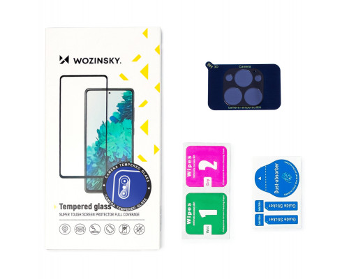 Wozinsky Camera Glass - iPhone 13 Pro kamera lencse védő üveg - fekete