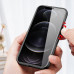DuxDucis Fino - iPhone 13 Pro Max tok szövet borítással - zöld / szürke