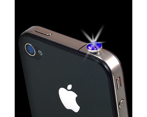 iPhone diamond fülhallgató csatlakozó védő dugó - kék