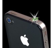 iPhone diamond fülhallgató csatlakozó védő dugó - zöld