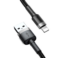 Baseus Cafule Strong - Lightning USB kábel - szürke / fekete 2m