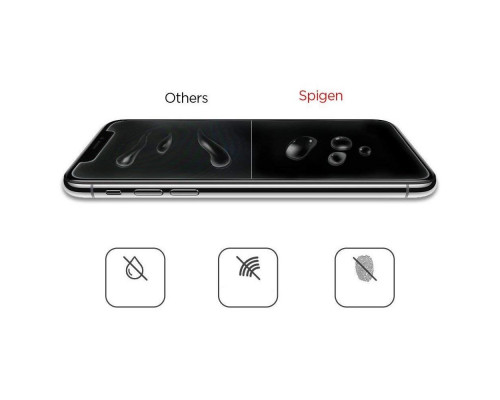 Spigen GLAS.tR Slim 0.33 - iPhone 11 Pro / iPhone XS / X kijelzővédő üveg - fényes