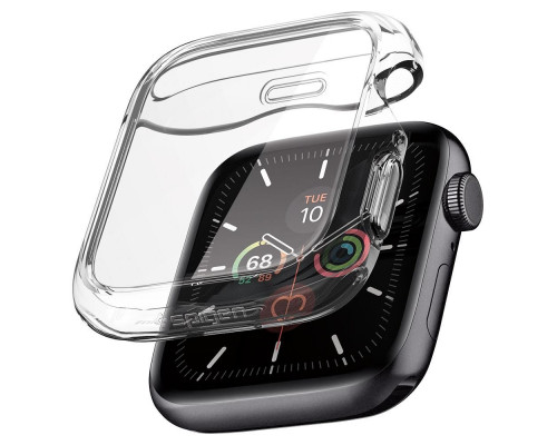 Spigen Ultra Hybrid - Apple Watch 4/5/6/SE (40mm) ütésálló védőkeret - átlátszó