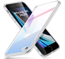 ESR Ice Shield - iPhone SE (2022/2020) / iPhone 8 / 7 üveghátlapos tok - piros / kék