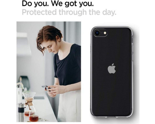 Spigen Liquid Crystal - iPhone SE (2022/2020) / iPhone 8 / 7 szilikon tok - átlátszó