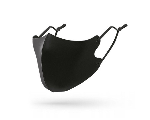 FDTwelve maszk D1 - arcmaszk kétrétegű, mosható, bőrbarát - fekete