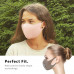 FDTwelve maszk D1 - arcmaszk kétrétegű, mosható, bőrbarát - pink