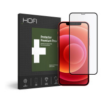 Hofi GlassPro Full - iPhone 12 / iPhone 12 Pro teljes felületű kijelzővédő üveg - fekete