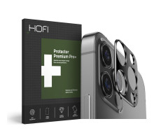 Hofi Camera Metal Styling - iPhone 12 Pro kamera lencse védő borítás - fekete