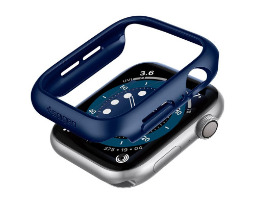 Spigen Thin Fit - Apple Watch 4/5/6/SE (40mm) védőkeret - metálkék