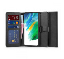 Tech-Pro Wallet - Samsung Galaxy S21 FE tok - fekete