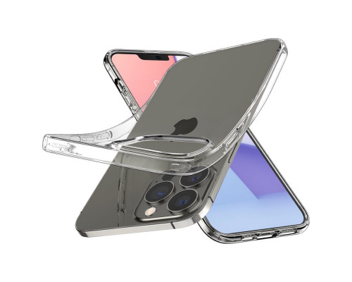 Spigen Liquid Crystal - iPhone 13 Pro Max szilikon tok - átlátszó