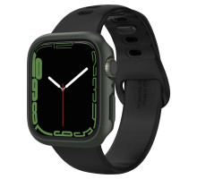 Spigen Thin Fit - Apple Watch 7 (45mm)  védőkeret - katonai zöld