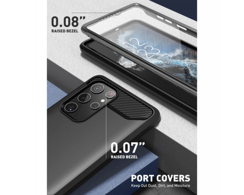 Supcase Clayco Xenon - Samsung Galaxy S22 Ultra ütésálló tok - fekete Supcase Clayco Xenon - Samsung Galaxy S22 Ultra ütésálló tok - fekete