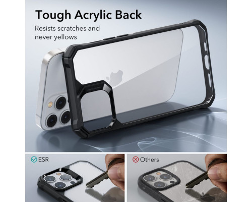 ESR Air Armor - iPhone 14 Pro Max ütésálló tok - átlátszó / fekete