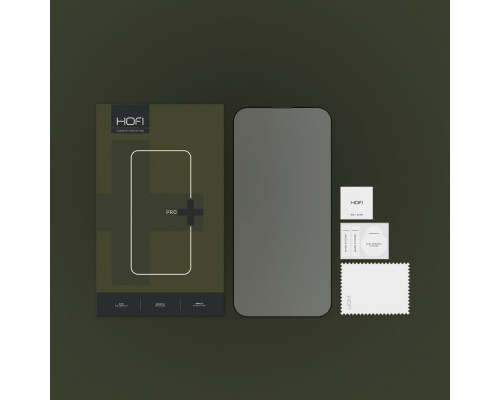 Hofi Glass Pro - iPhone 14 Pro Max teljes felületű kijelzővédő üveg - fekete	