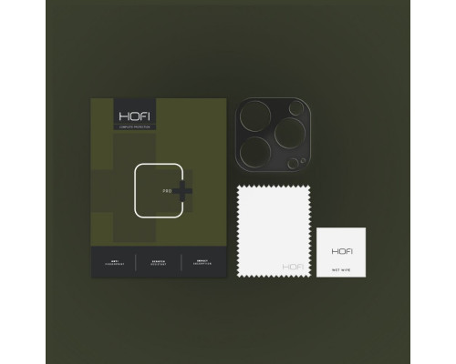 Hofi Alucam Pro - iPhone 14 Pro / iPhone 14 Pro Max lencsevédő borítás - fekete