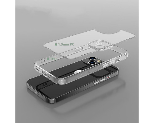 Tech-Pro FlexAir Hybrid - iPhone 14 ütésálló tok - átlátszó