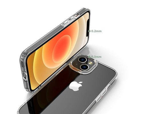 Tech-Pro FlexAir Hybrid - iPhone 14 Max ütésálló tok - átlátszó
