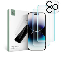 Tech-Pro Supreme SET - iPhone 14 Pro Max kijelzővédő üveg / 2db + kamaravédő üveg