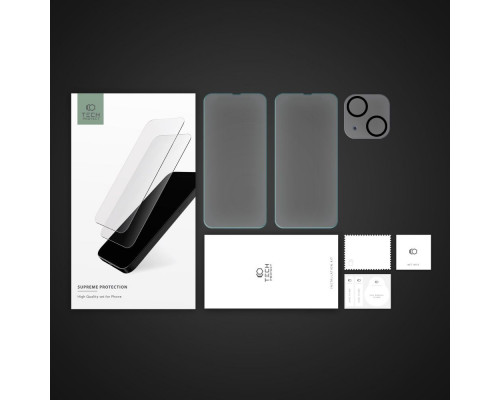 Tech-Pro Supreme SET - iPhone 14 Plus kijelzővédő üveg / 2db + kamaravédő üveg
